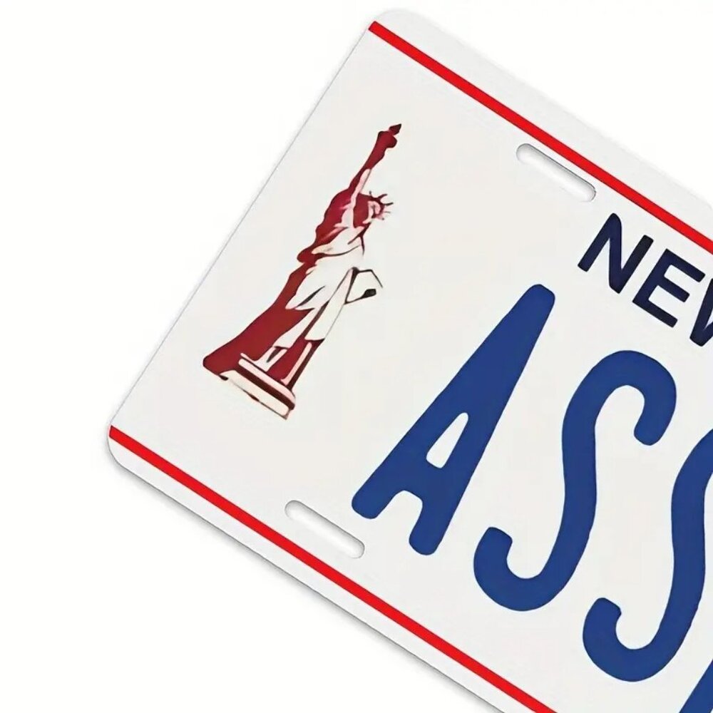 Seinfeld Kramer AS*S MAN Replica New York Vanity License Plate Tin Sign Man Cave - Picture 5 of 9